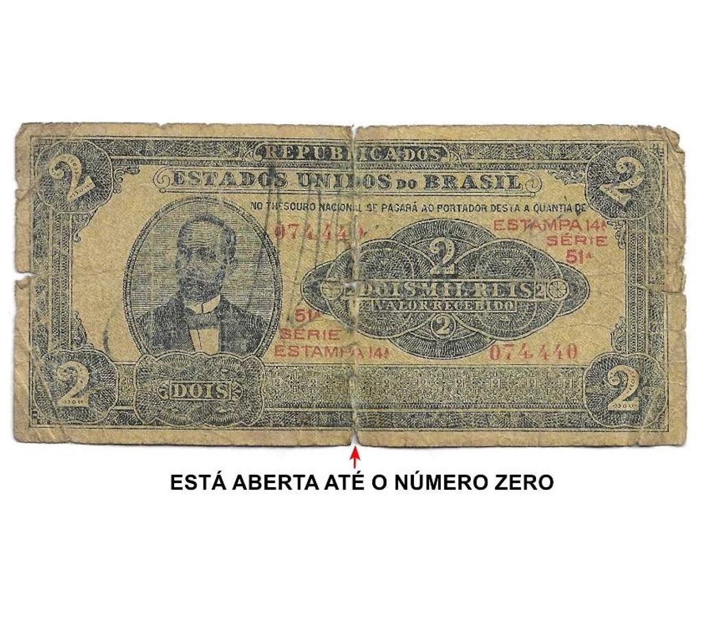 Colecionadores Niteroi RJ - Fotos para 2.000 réis - cédula nº 74.440