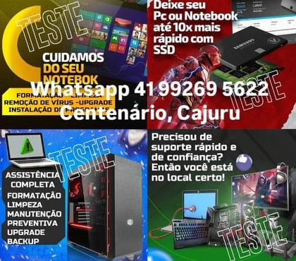 Serviços de informática Cajuru, Curitiba Curitiba PR - Fotos para Conserto de notebook e PCs, placas de vídeo e placas mãe