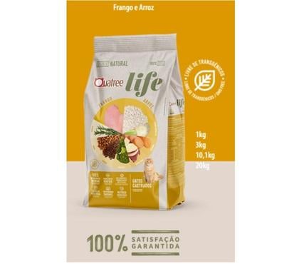 Veterinários - Serviços - Acessórios Noroeste Belo Horizonte MG - Fotos para Quatree Life Gatos Castrados Arroz e Frango 10 e 20 kg