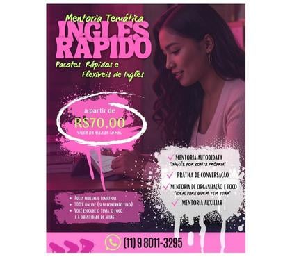 Cursos de idiomas Santo André Grande Sao Paulo SP - Fotos para INGLÊS RÁPIDO: MENTORIAS TEMÁTICAS DE INGLÊS
