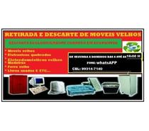 Descarte de Moveis usados Sofa Cama geladeira Maquina Lavar