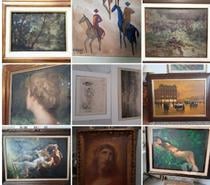 Restauração de quadros, telas de pintura .