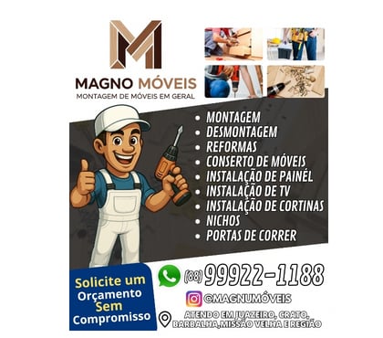 Reparo - Conserto - Reforma - Fotos para Magno Móveis Montagem de Móveis em Geral