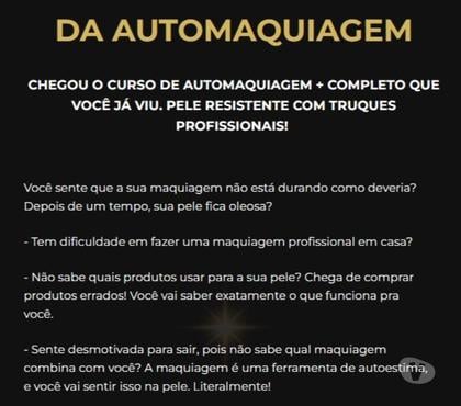Outros cursos Morumbi Sao Paulo SP - Fotos para Curso de Automaquiagem com Samara Duarte