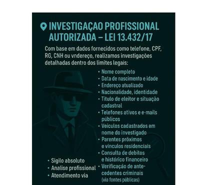 Profissionais liberais - Fotos para Detetive Particular