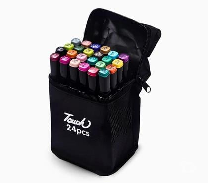 Diversos Outros Bairros Sao Paulo SP Sao Paulo SP - Fotos para Canetas Marcador Permanente Ponta Dupla 24 Cores Kit