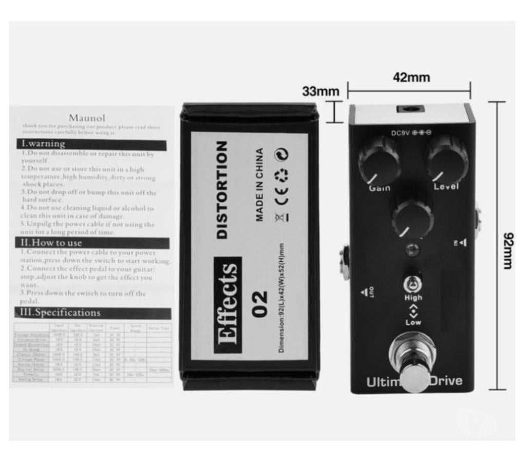 Instrumentos musicais Sao Paulo SP Cachoeirinha, São Paulo - Fotos para Pedal Rohs Guitarra Baixo Ultimate Drive 2 Modos High Low