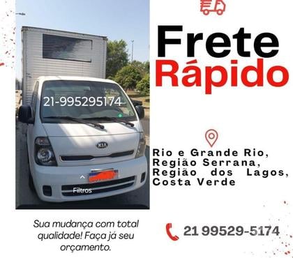 Mudanças - Frete Bangu Rio de Janeiro RJ - Fotos para Frete e mudança