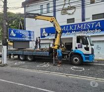 Caminhão munck e cesto aéreo em Santos