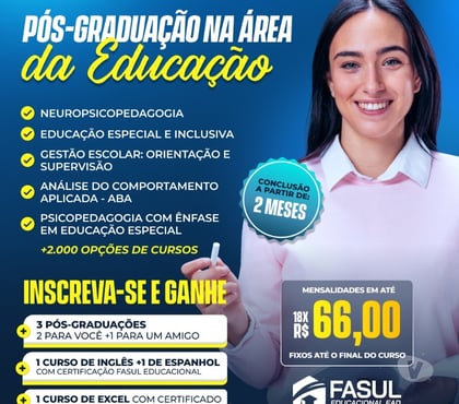 Outros cursos Centro-Sul Belo Horizonte MG - images_alt_text CURSO GRADUACAO E POS EAD A PARTIR 99,00 MENSAL