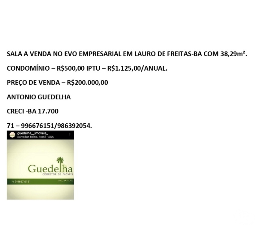 Comprar Loja Lauro de Freitas BA - Fotos para Sala no Empresarial Evo em Lauro de Freitas Bahia