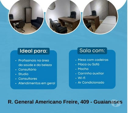 Aluguel Escritorio Guaianases Sao Paulo SP - Fotos para Sala para locação por hora, período ou por dia Guaianases