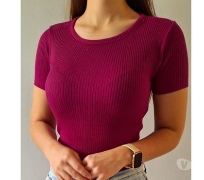 Roupas e Acessórios - Fotos para Blusa de tricot t-shirt Moda feminina rão 24 25