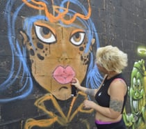 Graffiti e letreiros, ilustrações, (pintura artística).