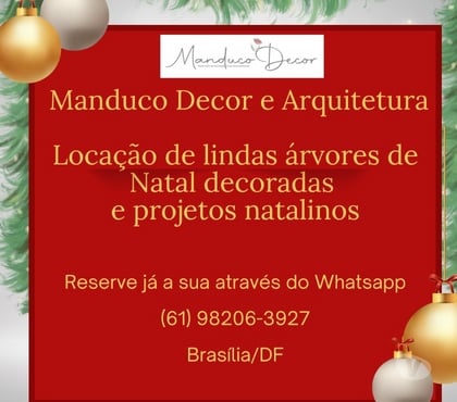 Outros serviços Aguas Claras Brasilia DF - Fotos para Locação de árvore de Natal decorada e projeto natalino