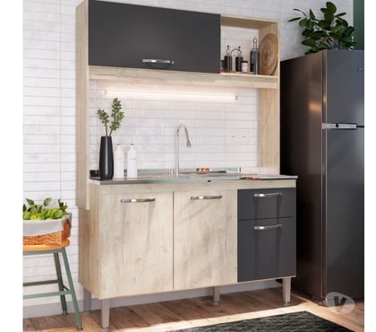 Venda Móveis - Fotos para ￼Cozinha_Compacta - Katy 4 Portas 1 Gaveta