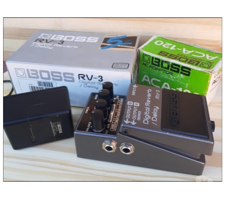 Instrumentos musicais Atibaia SP - Fotos para Boss Digital Reverb delay Rv-3 - Raridade