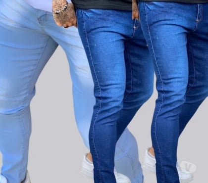 Roupas e Acessórios - Fotos para Kit com 3 calça jeans.