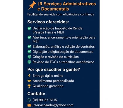 Outros serviços - Fotos para Serviços administrativos e contabeis