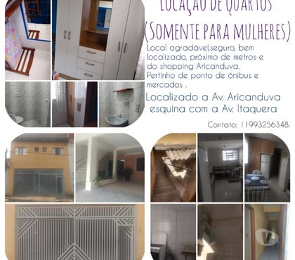 Alugar casas - Apartamentos Aricanduva Sao Paulo SP - Fotos para Pensão bem localizada