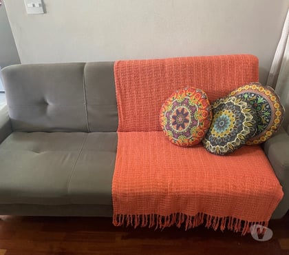 Móveis Usados Barra Funda Sao Paulo SP - Fotos para Sofá-Cama Reclinável em Veludo