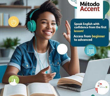 Aulas de ingles - Fotos para Método Accent: Destrave sua fala em inglês