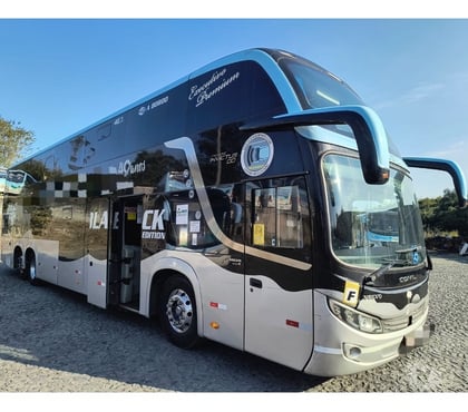  Ônibus Usados Cidade Industrial de Curitiba Curitiba PR - images_alt_text Onibus DD 3-Eixos Comil Volvo B-420-R ano 2021 cód.9904