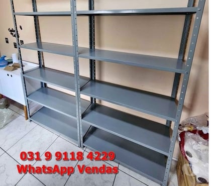 Venda Móveis Centro-Sul Belo Horizonte MG - Fotos para Estantes de aço 40 cm de Profundidade Novas