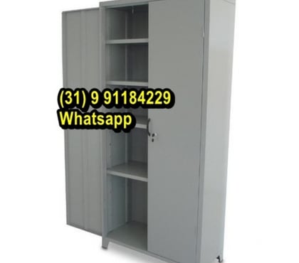 Venda Móveis Centro-Sul Belo Horizonte MG - Fotos para Armário de aço Duas Portas com Chave 1,98x90x40