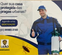 Dedetização residencial e comercial.