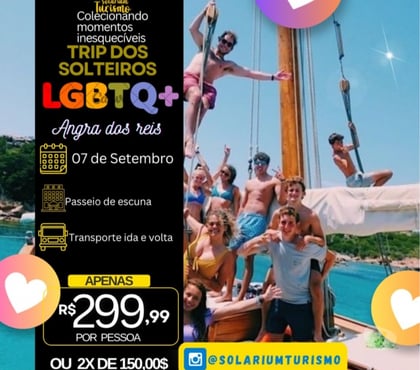 Serviços Turismo Barra Funda Sao Paulo SP - images_alt_text Trip dos solteiros LGBT