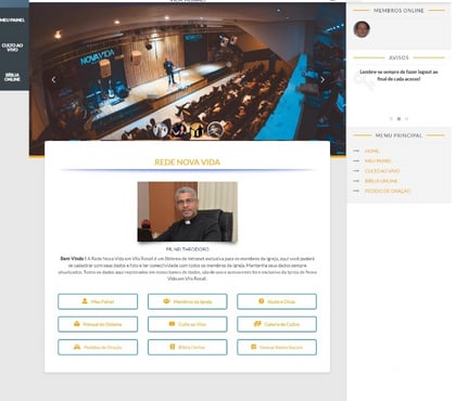 Serviços de Informática - Fotos para Sistema de administração de membros de igrejas Site App