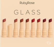 Batom Bala Glass Creamy Matte - Ruby Rose