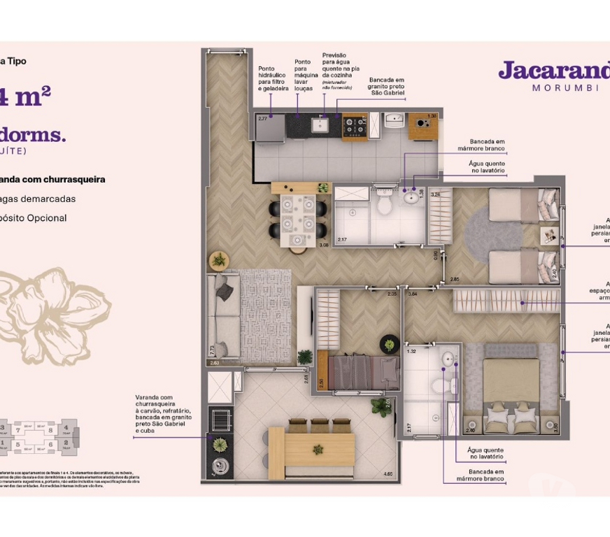 Apartamentos a venda Sao Paulo SP Morumbi - Fotos para Vila Andrade - 2 ou 3 dorms. - vagas demarcadas e livres