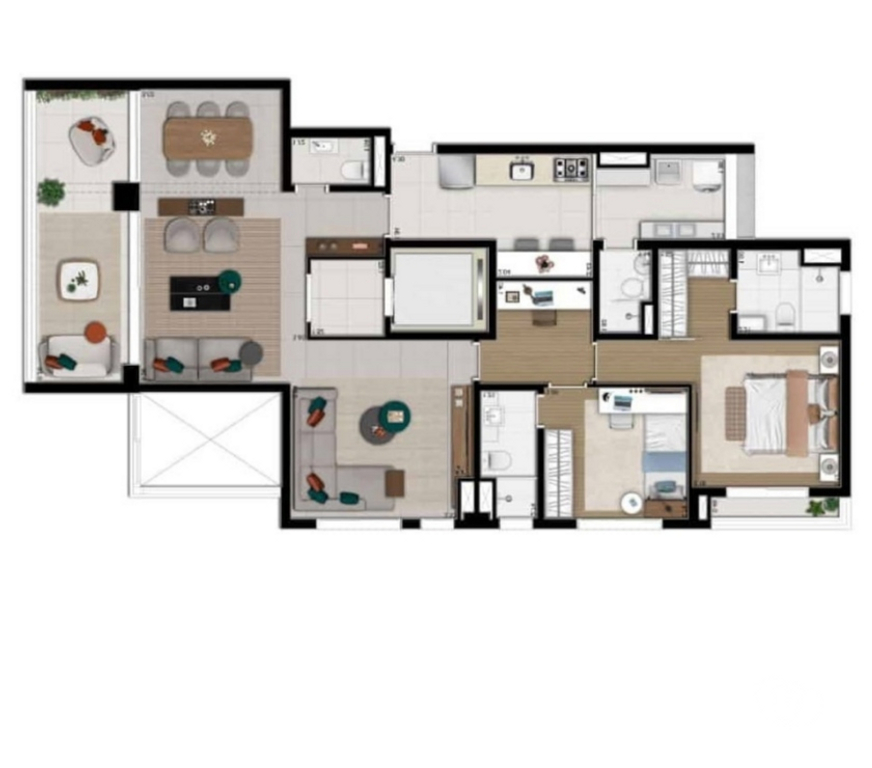 Apartamentos a venda Sao Paulo SP Jardim Paulista - Fotos para Vista Caconde Jardins