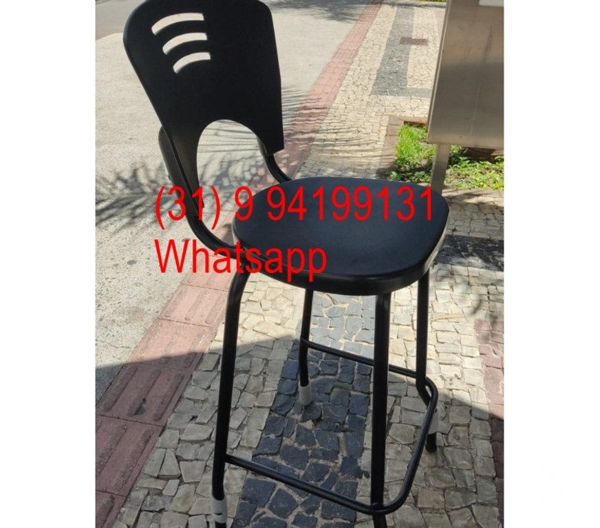 Venda Móveis Belo Horizonte MG Centro-Sul - Fotos para Banquetas altas Novas Cor Preta 70 cm