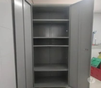 Venda Móveis Centro-Sul Belo Horizonte MG - Fotos para Armário de Aço com 4 Prateleiras e Chave Frete Gratis BH