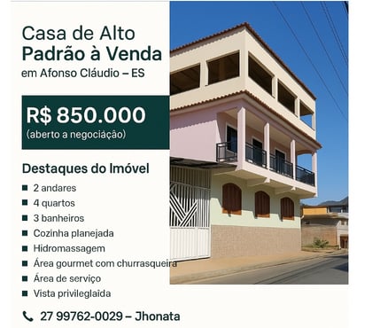 Apartamentos - Casas venda - Fotos para 🏡 Casa de Alto Padrão à Venda em Afonso Cláudio – ES