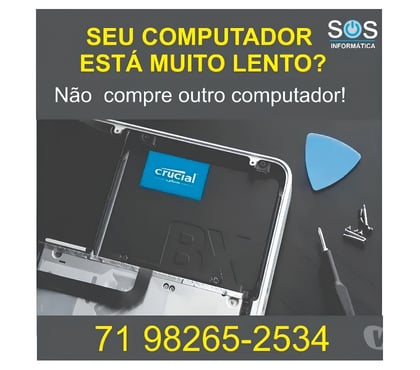 Serviços de Informática Centro de Salvador Salvador BA - Fotos para Seu computador está lento? upgrade ssd!