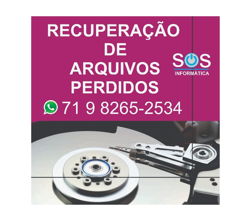 Serviços de Informática Salvador BA Centro de Salvador - Fotos para Recuperação de hd , arquivos perdidos