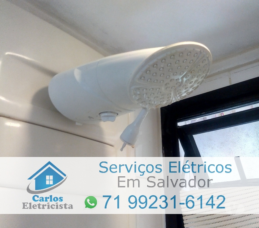 Reparo - Conserto - Reforma Salvador BA Itapuã - Fotos para Instalação de chuveiro elétrico - Eletricista em Salvador