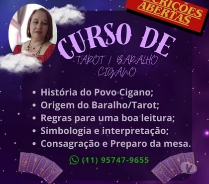 Outros cursos - Fotos para Curso Baralho Cigano
