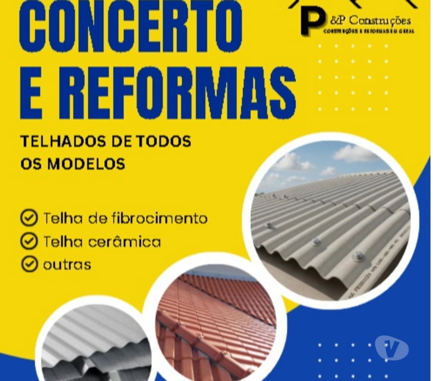 Reparo - Conserto - Reforma Sao Paulo SP Penha, São Paulo - Fotos para Reparos de Telhado Rápidos e Baratos – P&P Construções