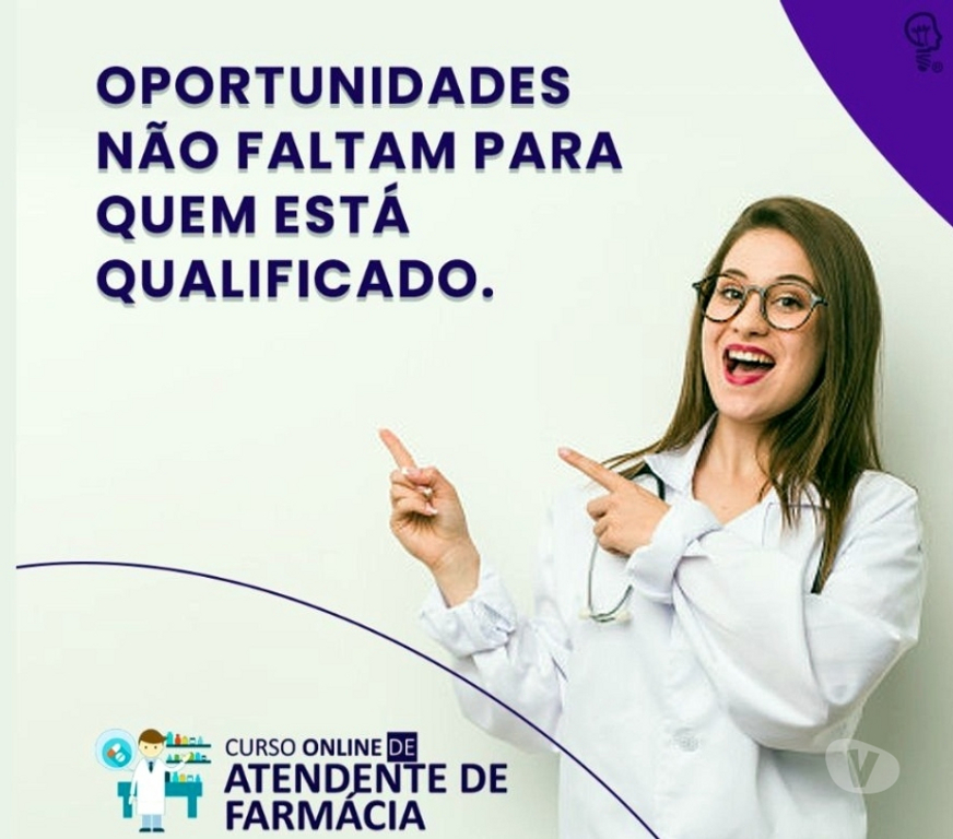 Capacitação profissional Triunfo Sul RS - Fotos para Curso Atendente de Farmácia em vídeo aulas. Zero Avançado