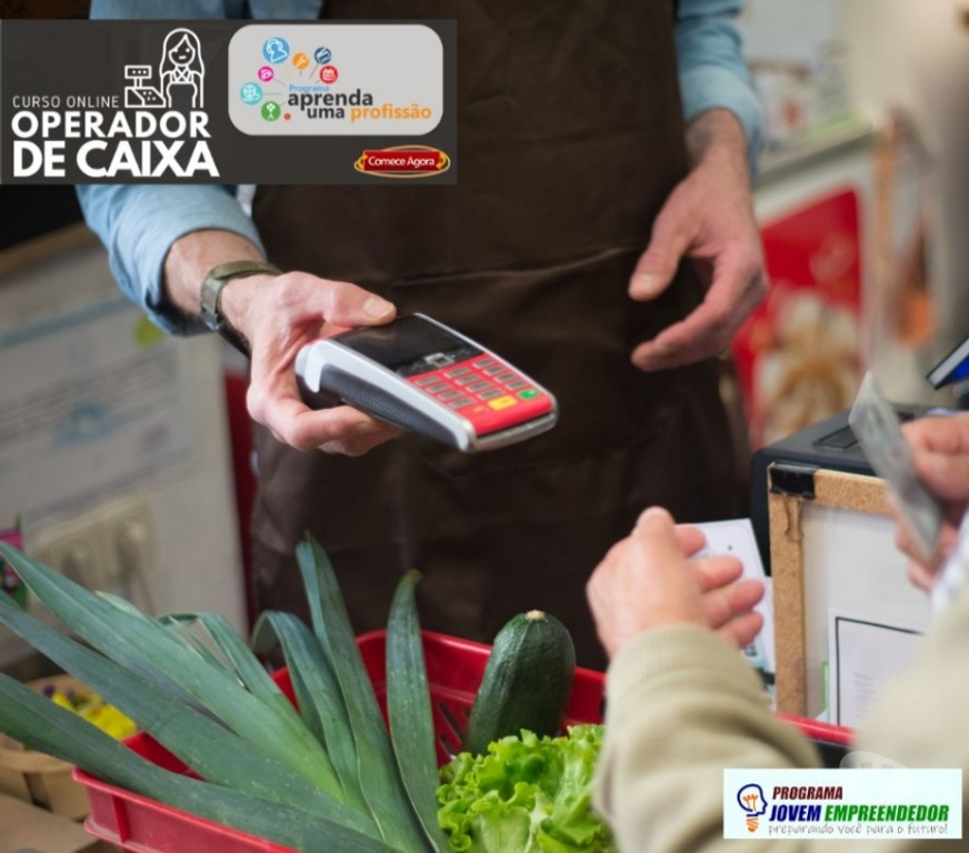 Capacitação profissional Caxias do Sul RS - Fotos para Curso Operador de Caixa em vídeo aulas e mais Certificado