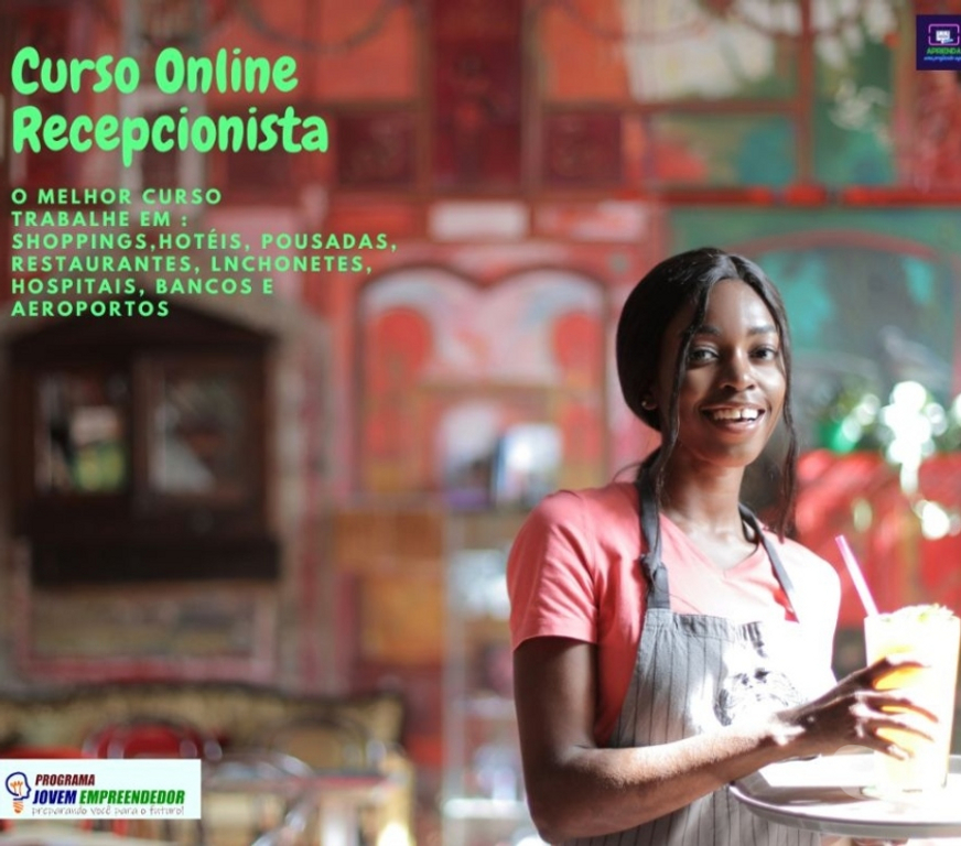 Capacitação profissional Videira SC - Fotos para Curso Recepcionista Profissional em vídeo aulas Certificado