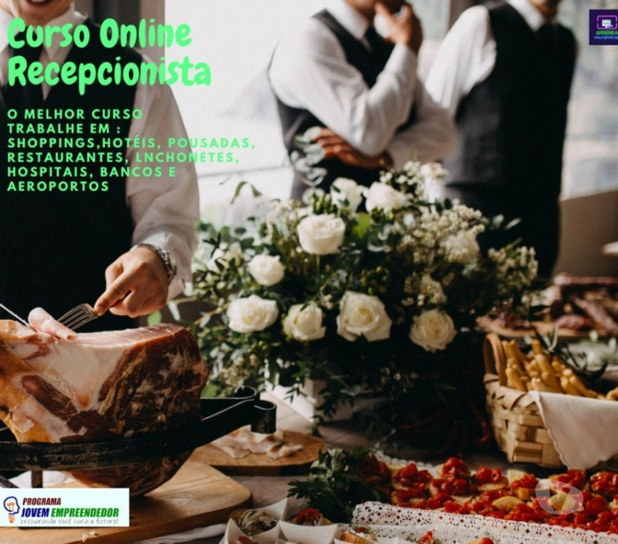 Capacitação profissional Videira SC - Fotos para Curso Recepcionista Profissional em vídeo aulas Certificado