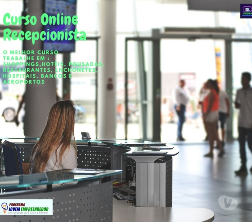 Capacitação profissional Videira SC - Fotos para Curso Recepcionista Profissional em vídeo aulas Certificado