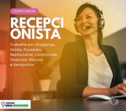 Capacitação profissional - Fotos para Curso Recepcionista Profissional em vídeo aulas Certificado