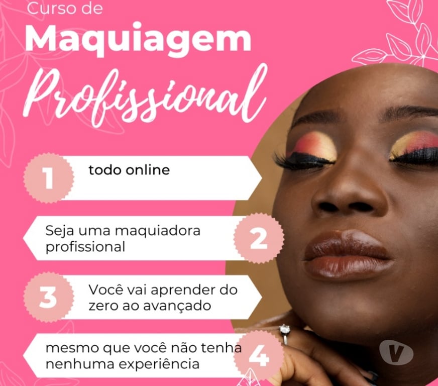 Capacitação profissional Maringa PR - Fotos para Curso Maquiagem Profissional em vídeo aulas e Certificado